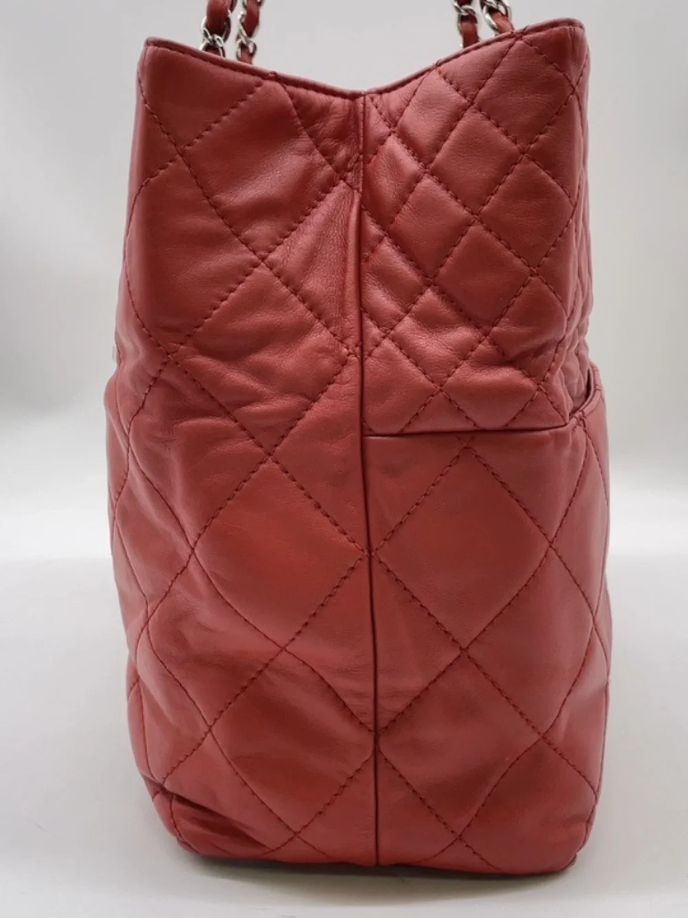 Chanel Coco Red Leather Tote